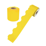 Growing Minds Butter Yellow Rolled Scalloped Border