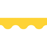 Growing Minds Butter Yellow Rolled Scalloped Border