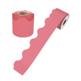 Growing Minds Crimson Rolled Scalloped Border