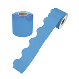 Growin Minds Ocean Blue Rolled Scallop Border