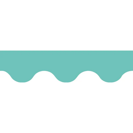Growing Minds Teal Rolled Scalloped Border