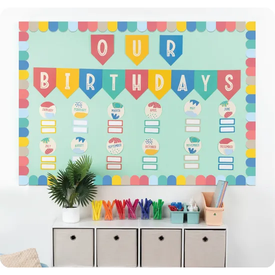 Growing Minds Birthday Bulletin Board Set