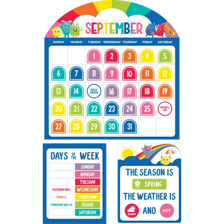 Giggle & Grow Calendar Bulletin Board Set - Modern Teaching Aids NZ