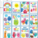 Giggle & Grow Classroom Rules Poster Set 12 - Modern Teaching Aids NZ