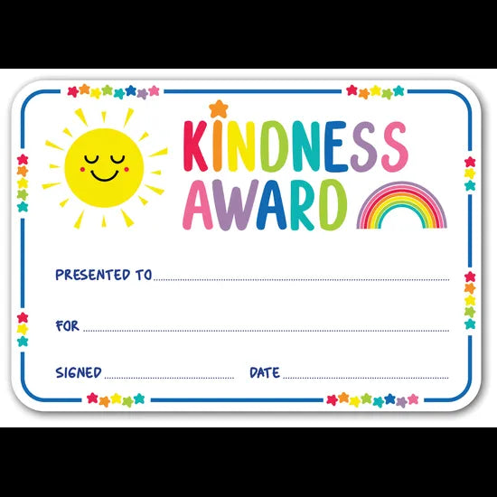 Giggle & Grow Kindness Award Certificates - Pack of 30 - Modern Teaching Aids NZ