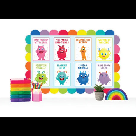 Giggle & Grow Motivational Poster Set of 8 - Modern Teaching Aids NZ