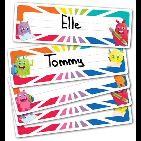 Giggle & Grow Adhesive Name Plates 30 - Modern Teaching Aids NZ