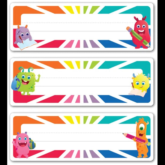 Giggle & Grow Adhesive Name Plates 30 - Modern Teaching Aids NZ