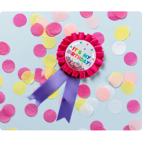 Giggle & Grow Pink Birthday Badge - Modern Teaching Aids NZ