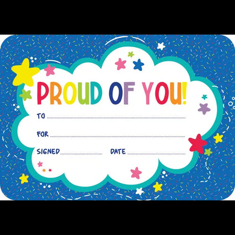 Giggle & Grow Proud of You Certificates - Pack of 30 - Modern Teaching Aids NZ