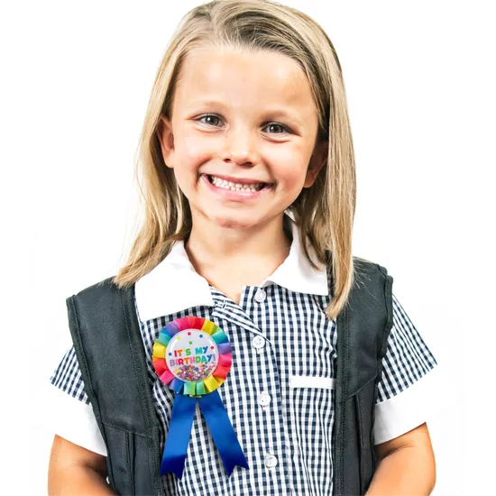 Giggle & Grow Rainbow Birthday Badge - Modern Teaching Aids NZ