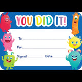 Giggle & Grow You Did It Certificates (Pk30) - Modern Teaching Aids NZ