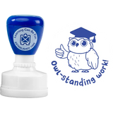 Owl-standing Work Merit Stamp - Modern Teaching Aids NZ