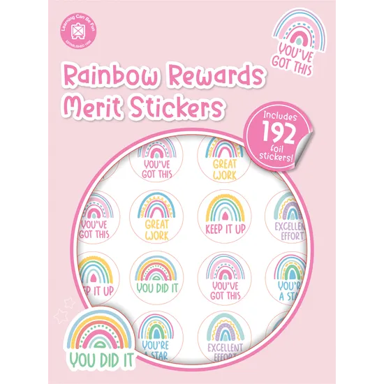 Rainbow Rewards Merit Sticker Book