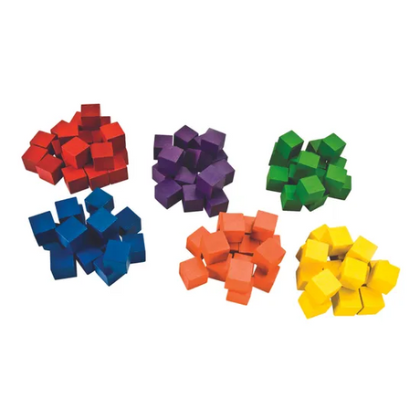 Teachables Wooden Counting Cubes - Maths Manipulatives, Set of 100 - Modern Teaching Aids NZ