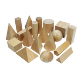 Teachables Wooden Geometric Solids - 3D Shapes, Set of 18 - Modern Teaching Aids NZ