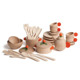 Cooking and Crockery Set Nature 36 Pieces - Modern Teaching Aids NZ