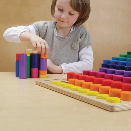 Educational Colourful Peg Board Game - Modern Teaching Aids NZ