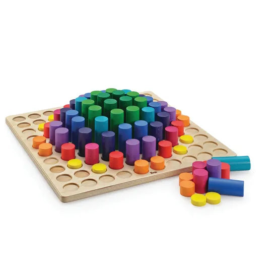 Educational Colourful Peg Board Game - Modern Teaching Aids NZ