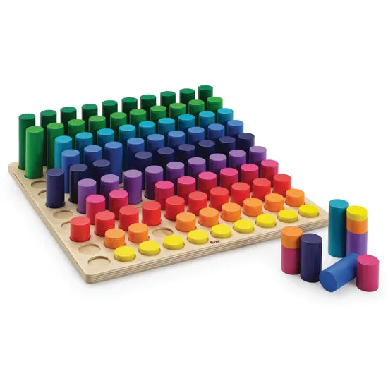 Educational Colourful Peg Board Game - Modern Teaching Aids NZ