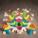 Rainbow GeoBlox - 60 pieces - Modern Teaching Aids NZ