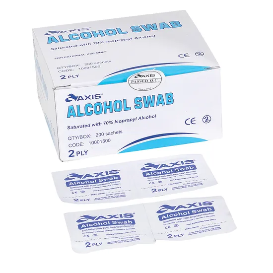Alcohol Wipe Sachets Pack of 100 - Modern Teaching Aids NZ