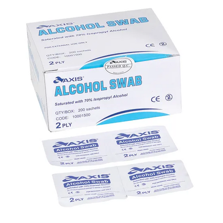 Alcohol Wipe Sachets Pack of 100 - Modern Teaching Aids NZ