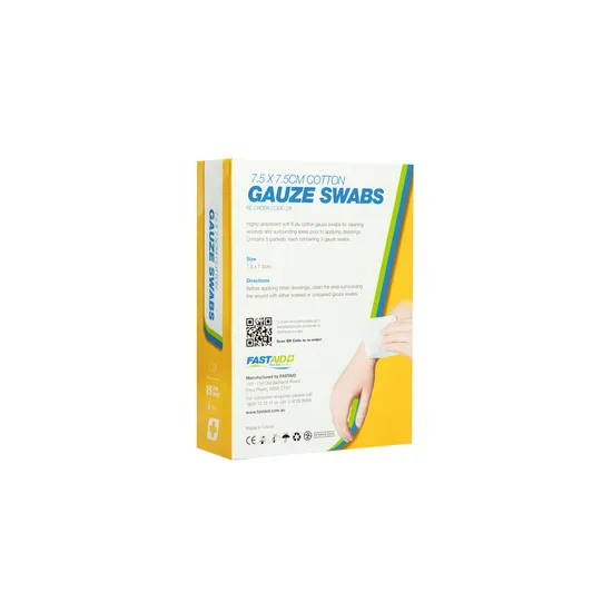 Gauze Swabs 7.5 x 7.5cm (5 x 3pk) 15pk - Modern Teaching Aids NZ