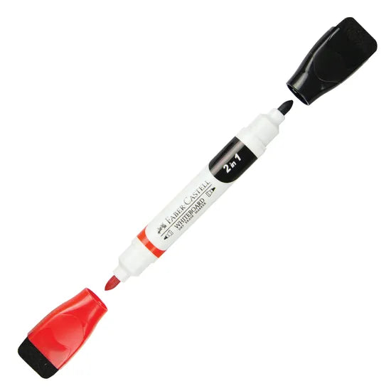 Faber Castel Bicolour Magnetic Whiteboard Markers - Pack of 4 - Modern Teaching Aids NZ