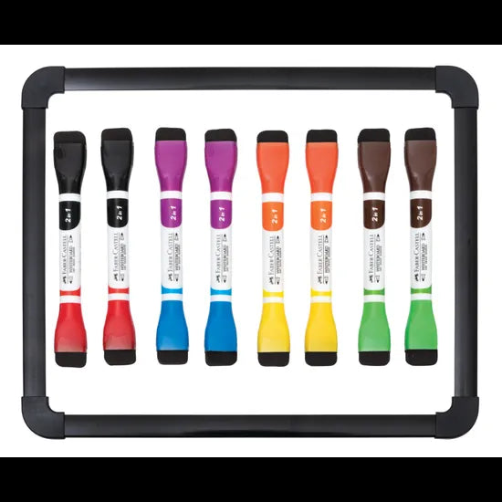 Faber Castel Bicolour Magnetic Whiteboard Markers - Pack of 4 - Modern Teaching Aids NZ