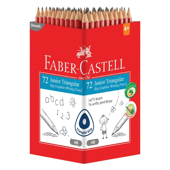 Faber-Castell Junior Tri Pencil HB - Pack of 72 - Modern Teaching Aids NZ