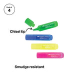 Faber Castell Textliner Ice Highlighters - Pack of 4 - Modern Teaching Aids NZ