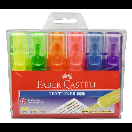 Faber Castell Textliner Ice Highlighters - Modern Teaching Aids NZ
