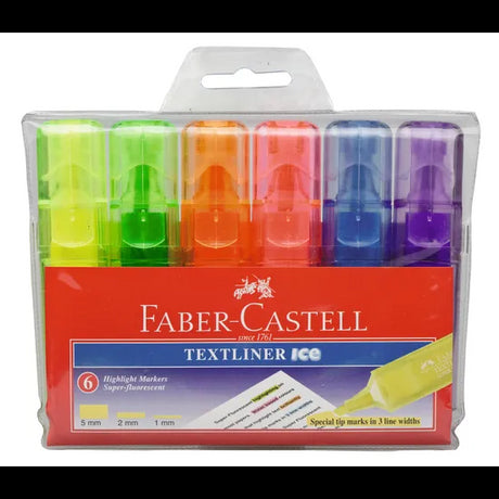 Faber Castell Textliner Ice Highlighters - Modern Teaching Aids NZ