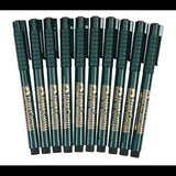 Faber Castell Fine Pens Black - Pack of 10 - Modern Teaching Aids NZ