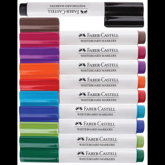 Faber Castel Connector Whiteboard Markers Asst - Pack of 10 - Modern Teaching Aids NZ