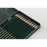 Castell 9000 Graphite Pencil Art Set - Tin of 12 - Modern Teaching Aids NZ