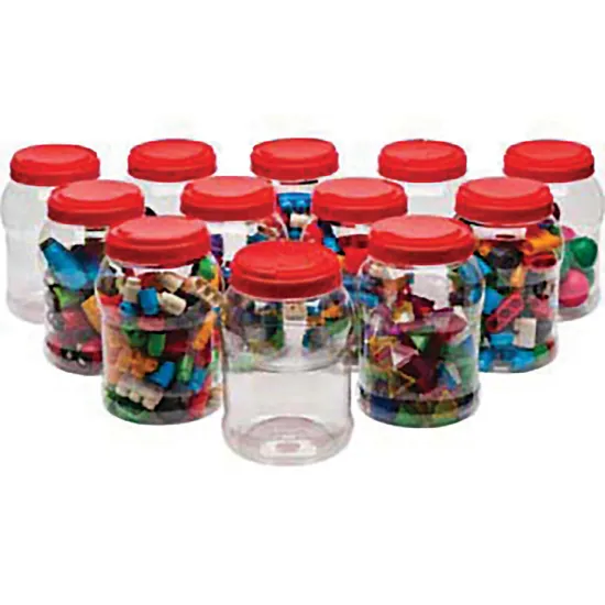 Round Storage Jars 3L Pack of 12 - Modern Teaching Aids NZ