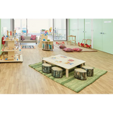 Botanica Striped Rug - 180 (L) x 180 (W) cm - Modern Teaching Aids NZ