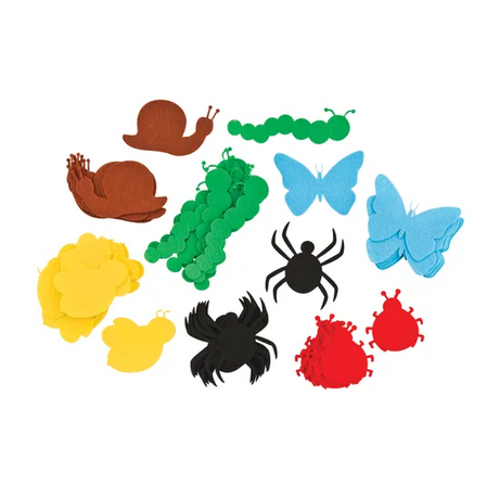 Felt Bug Shapes - Set of 60 - Modern Teaching Aids NZ