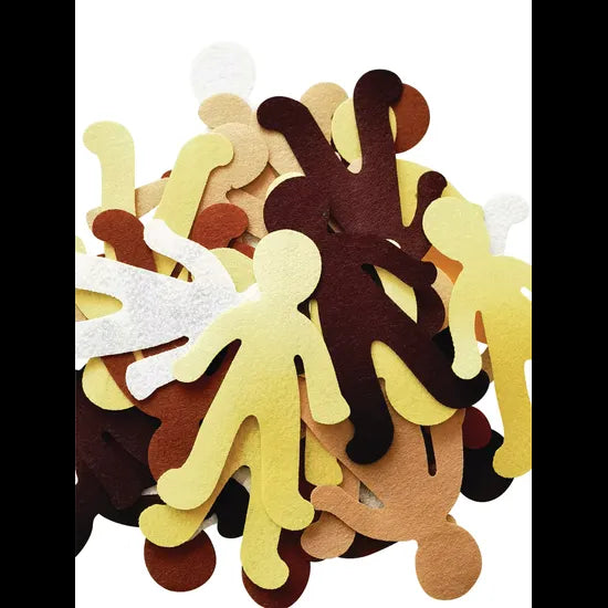 Felt People Multicultural - Pack of 30 - Modern Teaching Aids NZ