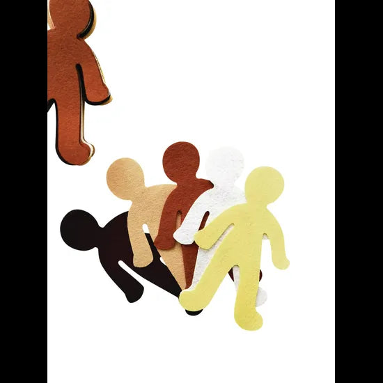 Felt People Multicultural - Pack of 30 - Modern Teaching Aids NZ