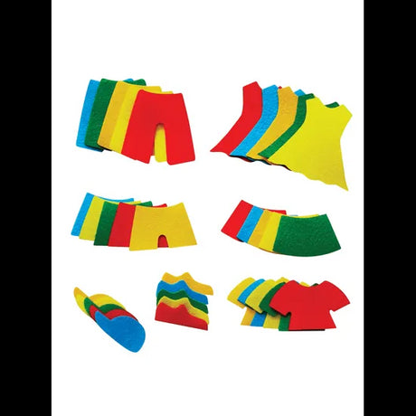 Felt Clothing - Pack of 50 - Modern Teaching Aids NZ