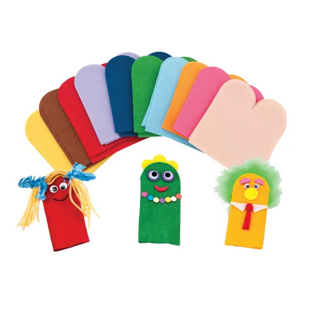 Felt Finger Puppets - Pack of 30 - Modern Teaching Aids NZ