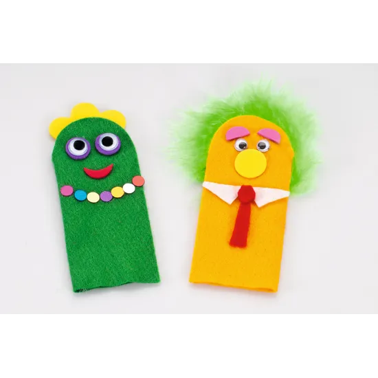 Felt Finger Puppets - Pack of 30 - Modern Teaching Aids NZ