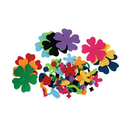 Felt Garden Shapes - Pack of 100 - Modern Teaching Aids NZ