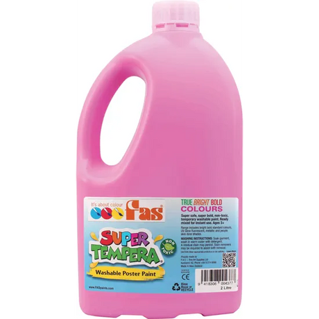 FAS Super Tempera Paint - Pink 2 Litre - Modern Teaching Aids NZ