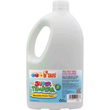FAS Super Tempera Paint - White 2 Litre - Modern Teaching Aids NZ