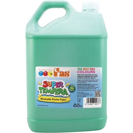 FAS Super Tempera Paint - Green 5 Litre - Modern Teaching Aids NZ