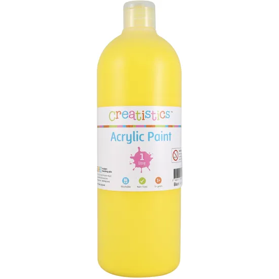 Creatistics Acrylic Paint 1L - Set of 10 - Modern Teaching Aids NZ